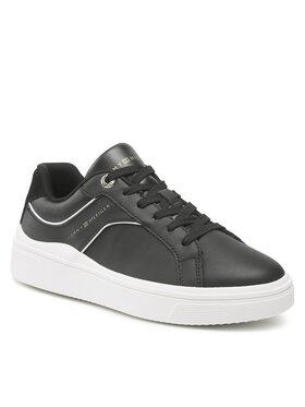 Tommy Hilfiger Tommy Hilfiger Superge Feminine Court Sneaker FW0FW07122 Črna