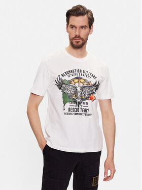 Aeronautica Militare Aeronautica Militare Póló 231TS2074J558 Ekru Regular Fit