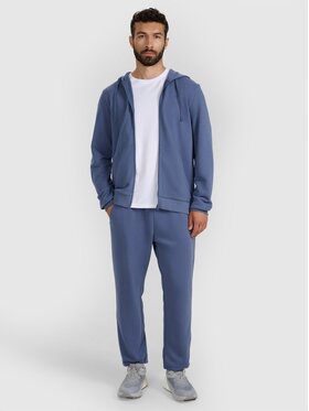 4F 4F Bluza 4FWMM00TSWSM1768-32S Niebieski Regular Fit