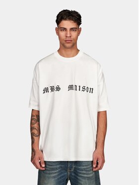 MADE BY SOCIETY MADE BY SOCIETY T-Shirt Dualis - T17989 Biały Basic Fit