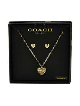 Coach Coach Schmuckset Halskette und Ohrringe 37541359 Goldfarben