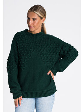 FIGL FIGL Sveter M982 Zelená Regular Fit