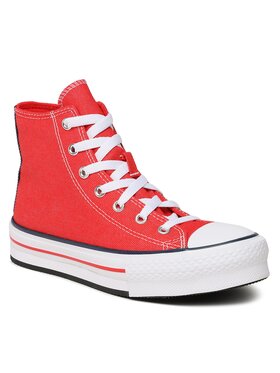 Converse Modne Superge Chuck Taylor All Star EVA Lift A06019C Rdeča