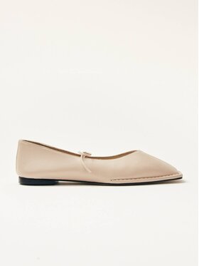 ALOHAS ALOHAS Baleriny Sway Cream Leather Ballet Flats Beżowy