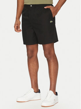 Lacoste Lacoste Szövet rövidnadrág GH7220 Fekete Relaxed Fit