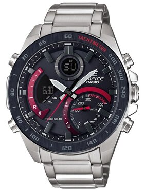 Casio Casio Zegarek ECB-900DB-1AER Srebrny