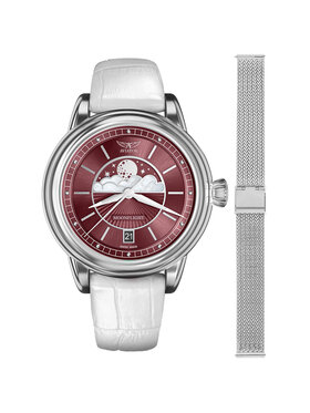 Aviator Aviator Zegarek V.1.33.0.264.4.WM-SET Srebrny