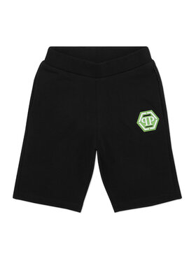 PHILIPP PLEIN PHILIPP PLEIN Pantaloncini sportivi 28205 Nero Jogger Fit