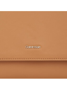 Calvin Klein Ročna Torba Ck Must Top Handle Tote W/Flap K60K611043 Rjava