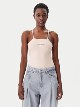 Calvin Klein Jeans Calvin Klein Jeans Bodi Monologo J20J223421 Ružičasta Slim Fit