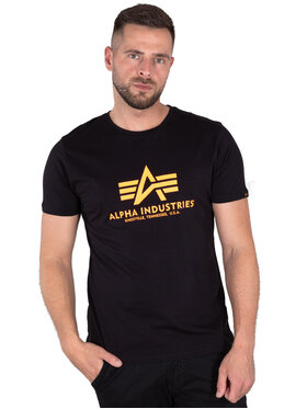Alpha Industries Alpha Industries T-Shirt AI.100501NP-477-M Czarny Basic Fit