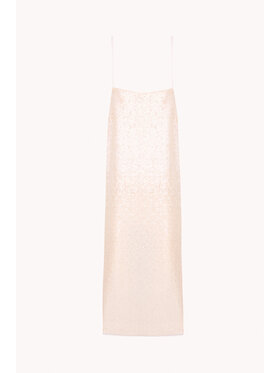 Epuzer Epuzer Sukienka wieczorowa Sequin strappy Biały Standard Fit