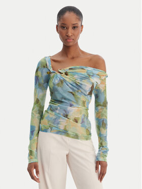 Bardot Bardot Majica Marisol 60306TB Zelena Slim Fit