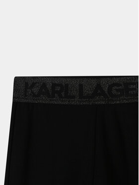 Karl Lagerfeld Kids Leggings Z14213 S Crna Slim Fit