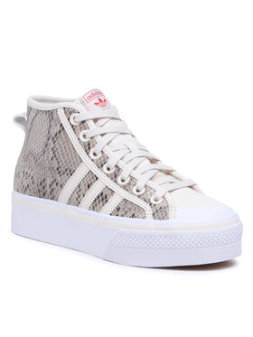 adidas adidas Topánky Nizza Platform Mid W HQ1981 Béžová