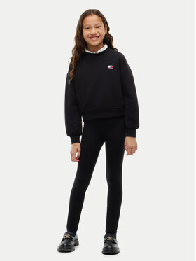 Tommy Hilfiger Tommy Hilfiger Completo felpa e leggings Heritage KG0KG09604 Nero Regular Fit