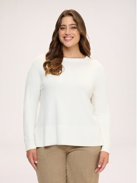 Fiorella Rubino Fiorella Rubino Sweter M275L008557N011 Biały Regular Fit