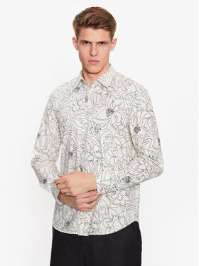 Sisley Sisley Camicia 5T56SQ025 Bianco Regular Fit