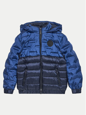 Guess Guess Geacă din puf L4BL11 WCFM0 Albastru Regular Fit