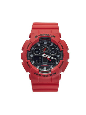 G-Shock G-Shock Zegarek GA-100B-4AER Czerwony