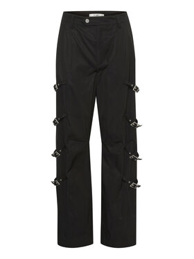 Gestuz Gestuz Stoffhose 10908260 Schwarz Regular Fit