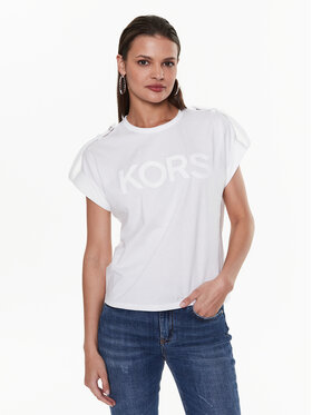 MICHAEL Michael Kors MICHAEL Michael Kors Tricou MR350XK97J Alb Regular Fit