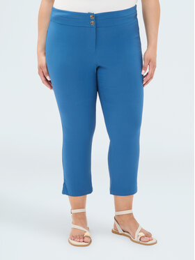 Fiorella Rubino Fiorella Rubino Pantaloni di tessuto P030L002378N024 Turchese Skin Fit