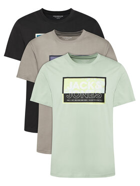 Jack&Jones Jack&Jones Комплект 3 тишърти Logan 12284754 Цветен Regular Fit