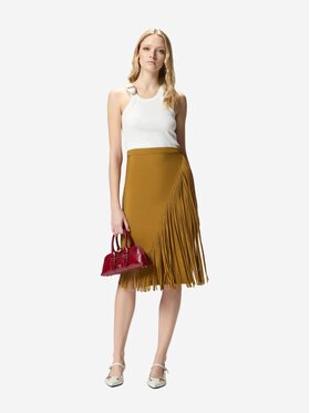 PINKO PINKO Top Canotta con fibbia ciondolo Bianco Regular Fit