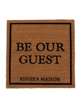Riviera Maison Riviera Maison Wycieraczka Kokosowa Be our guest RM square Brązowy