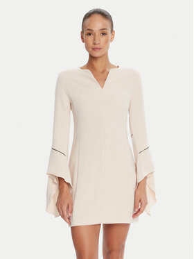 Rinascimento Rinascimento Rochie cocktail CFC0126187003 Bej Slim Fit
