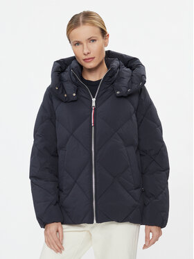 Tommy Hilfiger Tommy Hilfiger Vatovaná bunda Diamond Baffle WW0WW40199 Tmavomodrá Regular Fit