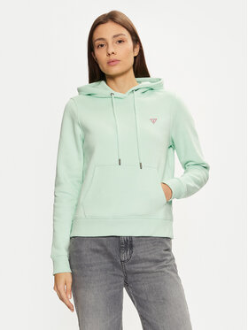 Guess Guess Pulóver W4YQ04 KC811 Zöld Regular Fit