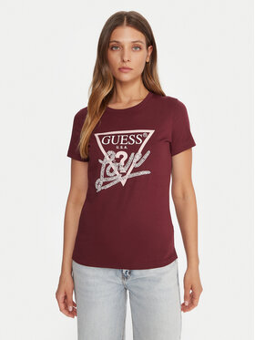 Guess Guess T-Shirt W5YI40 I3Z14 Czerwony Regular Fit