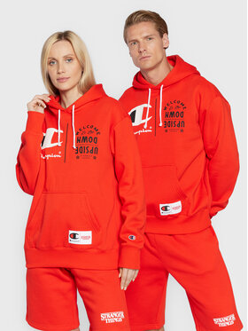 Champion Champion Felpa STRANGER THINGS Unisex 217780 Rosso Regular Fit