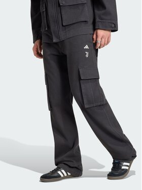 adidas adidas Spodnie materiałowe 165374 Czarny Loose Fit