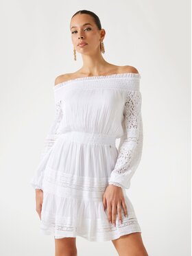 Guess Guess Sukienka 175311 Biały Classic Fit
