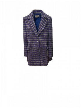 Alviero Martini Prima Classe Alviero Martini Prima Classe Płaszcz d2021_caban Fioletowy Regular Fit
