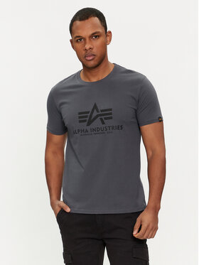 Alpha Industries Alpha Industries T-Shirt Basic 100501 Szary Regular Fit