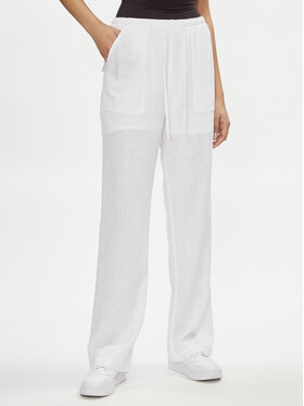 Tommy Jeans Tommy Jeans Bavlnené nohavice Harper DW0DW17965 Biela Relaxed Fit