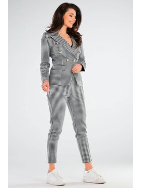 Awama Awama Spodnie damskie A440 Czarny Basic Fit
