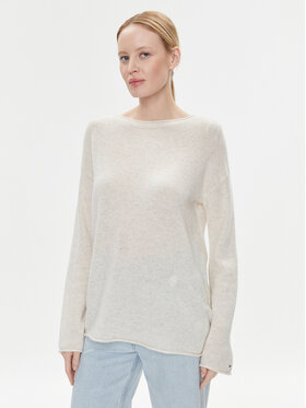 Tommy Hilfiger Tommy Hilfiger Pullover WW0WW39890 Écru Relaxed Fit