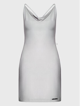 LaBellaMafia LaBellaMafia Коктейлна рокля 25547 Сребрист Slim Fit