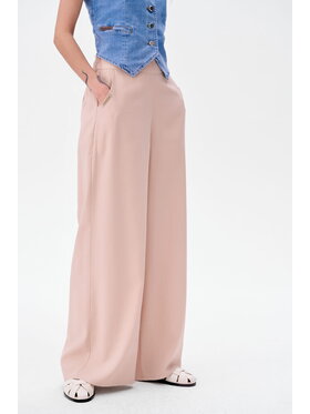 blue shadow blue shadow Spodnie damskie Nezi Beżowy Regular Fit
