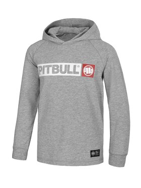 Pit Bull Longsleeve Longsleeve dziecięcy z kapturem Hilltop 122 Szary Regular Fit