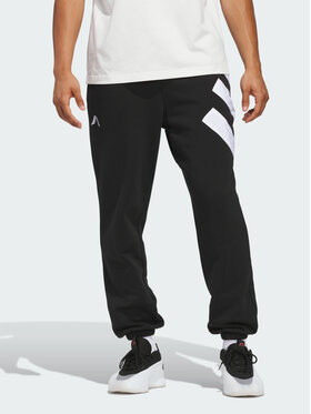 adidas adidas Spodnie materiałowe 139373 Czarny Loose Fit