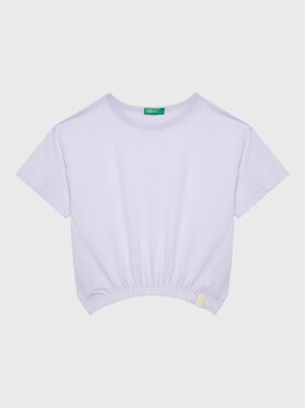 United Colors Of Benetton United Colors Of Benetton Тишърт 37YKC10AU Виолетов Boxy Fit