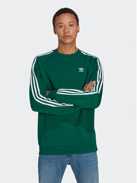adidas adidas Bluza Adicolor Classics 3-Stripes Crew Sweatshirt IA4863 Zielony Regular Fit