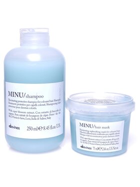 Davines Davines Zestaw Minu do włosów farbowanych Szampon 250ml Maska 75ml Zestaw do włosów