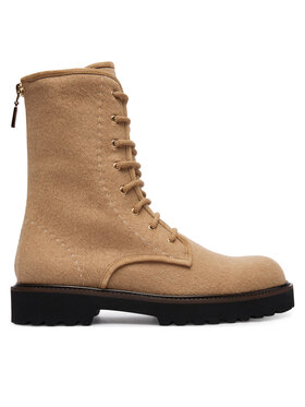 Max Mara Max Mara Kotníková obuv Bakerzipwk 2524796012600 Hnědá